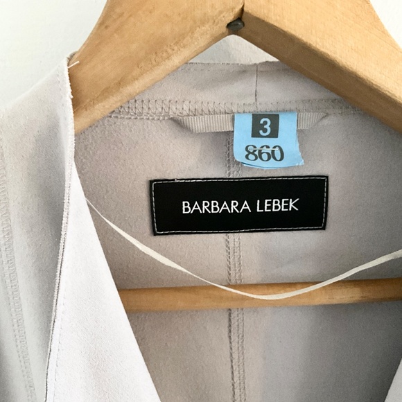 Barbara Lebek Women’s Jacket Faux Suede Bone Pockets Flowy Sz 3X - Picture 4 of 16